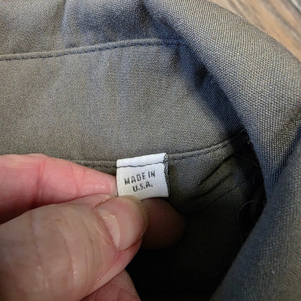 London Fog Classic Double Breasted Trench Coat Women's Size 12 Reg Olive Belted - Picture 10 of 13